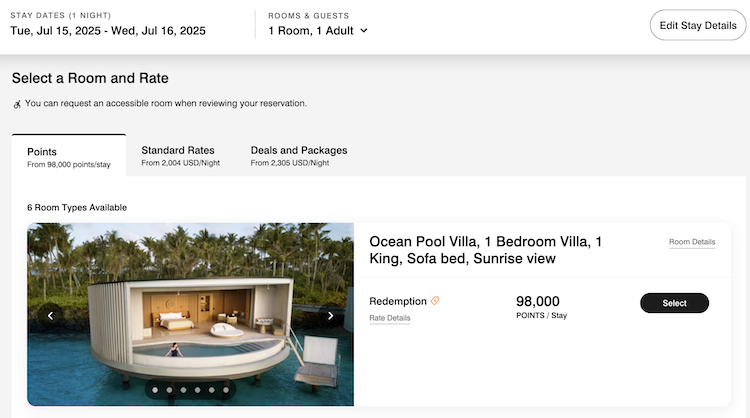 ritz carlton maldives award search